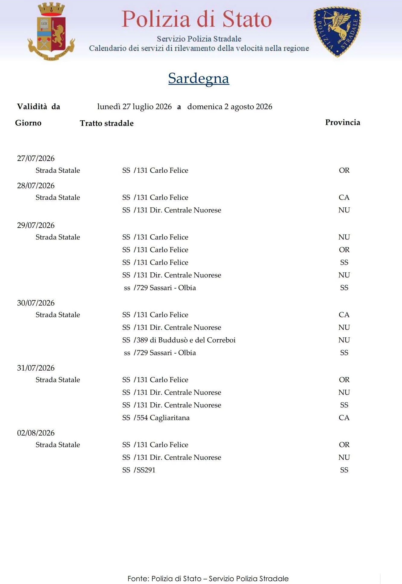 autoveloxsardegna27luglio