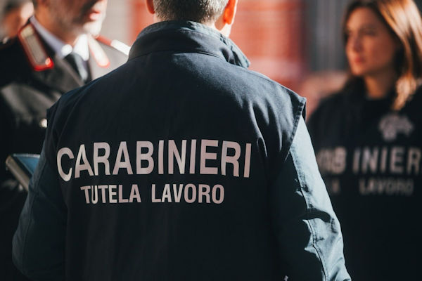 Carabinieri tutela lavoro
